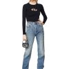 Women Diesel Jeans | Straight Jeans 1956 D-Tulip 007A7 Medium Blue