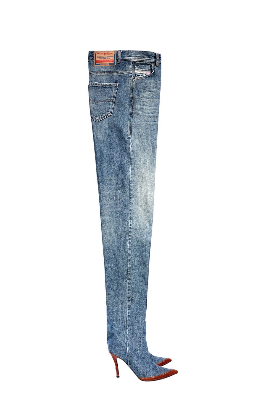 Women Diesel Jeans | Straight Jeans 1956 D-Tulip 007A7 Medium Blue