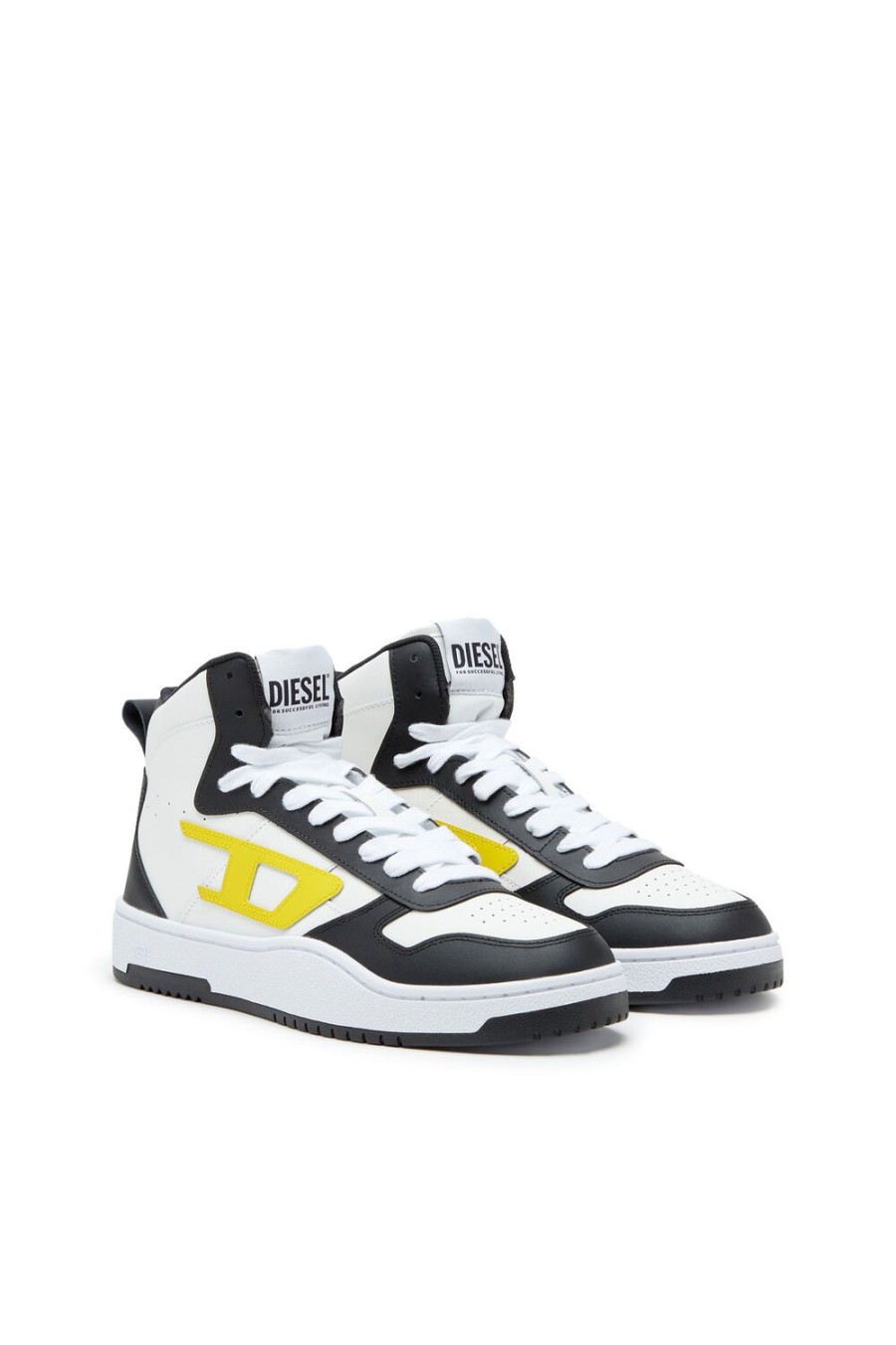 Men Diesel Sneakers | S-Ukiyo V2 Mid White/Yellow