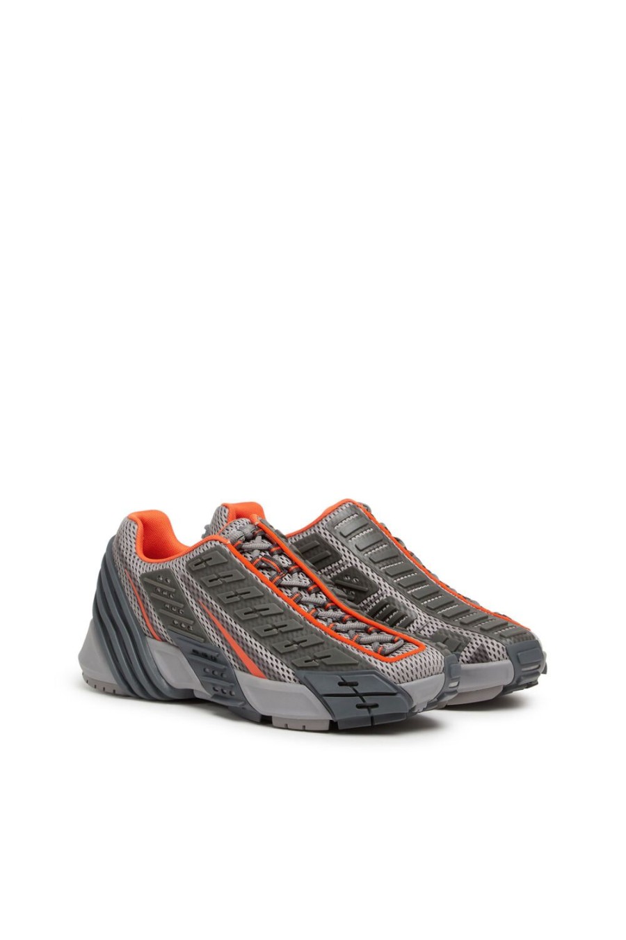 Men Diesel Sneakers | S-Prototype V2 Grey/Orange