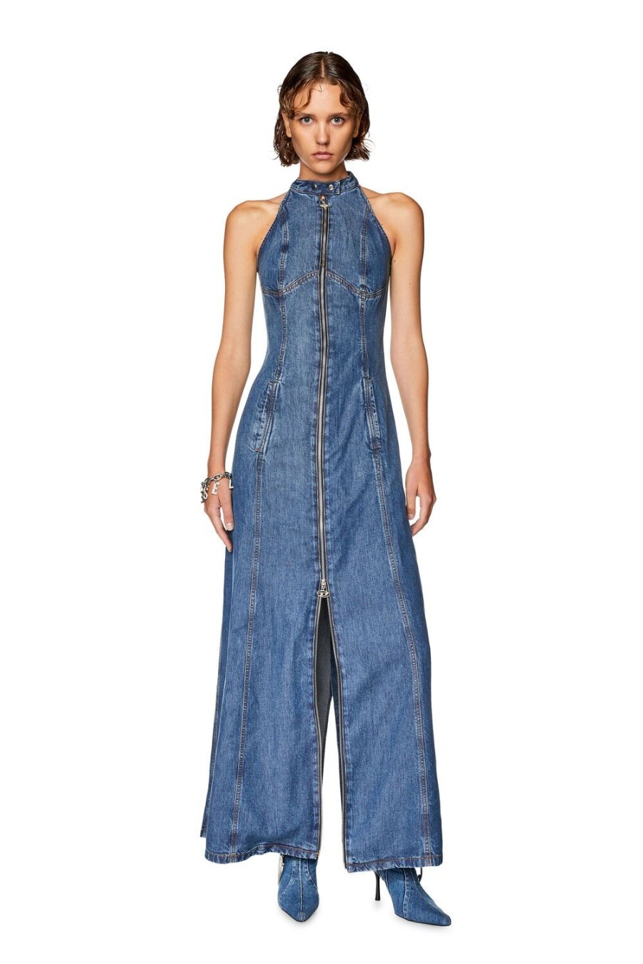 Women Diesel Dresses And Jumpsuits | De-Lulu-S Medium Blue