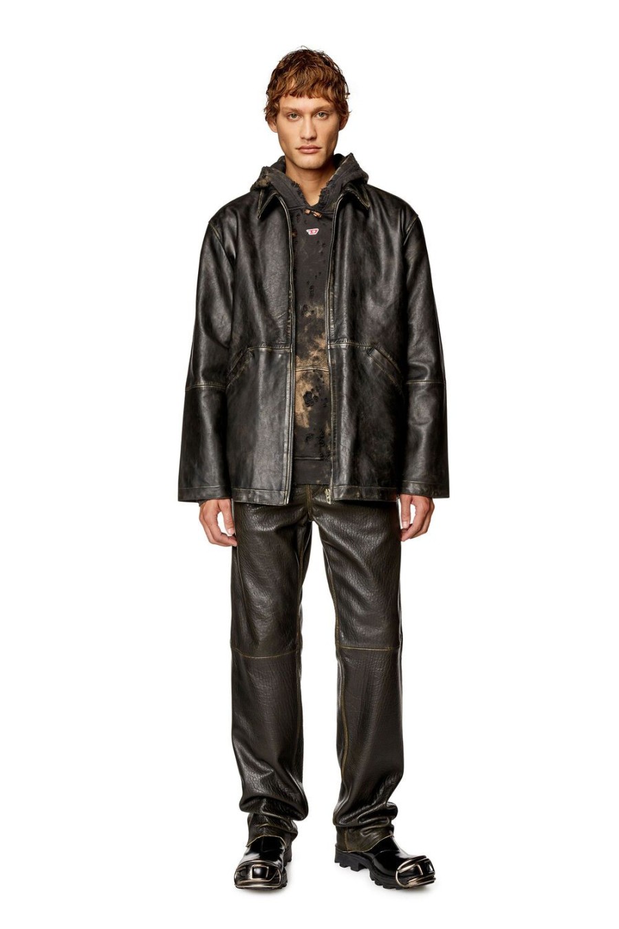 Men Diesel Outerwear And Jackets | L-Stoller-Treat Black