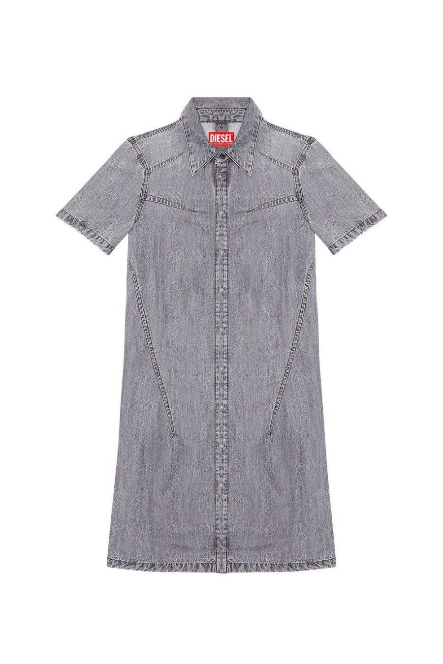 Women Diesel Dresses And Jumpsuits | De-Shirty Dark Grey