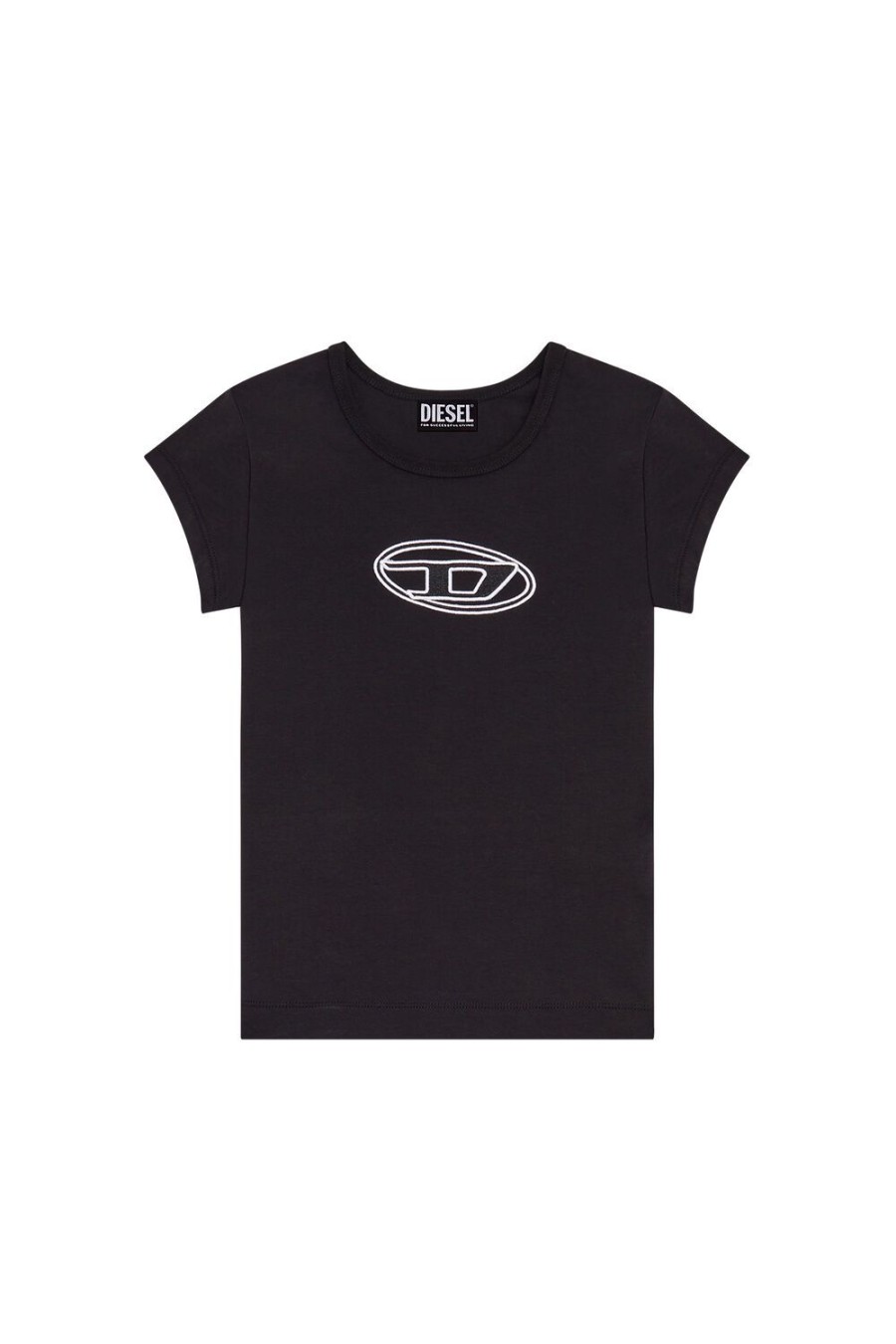 Women Diesel T-Shirts And Tops | T-Angie Black/White