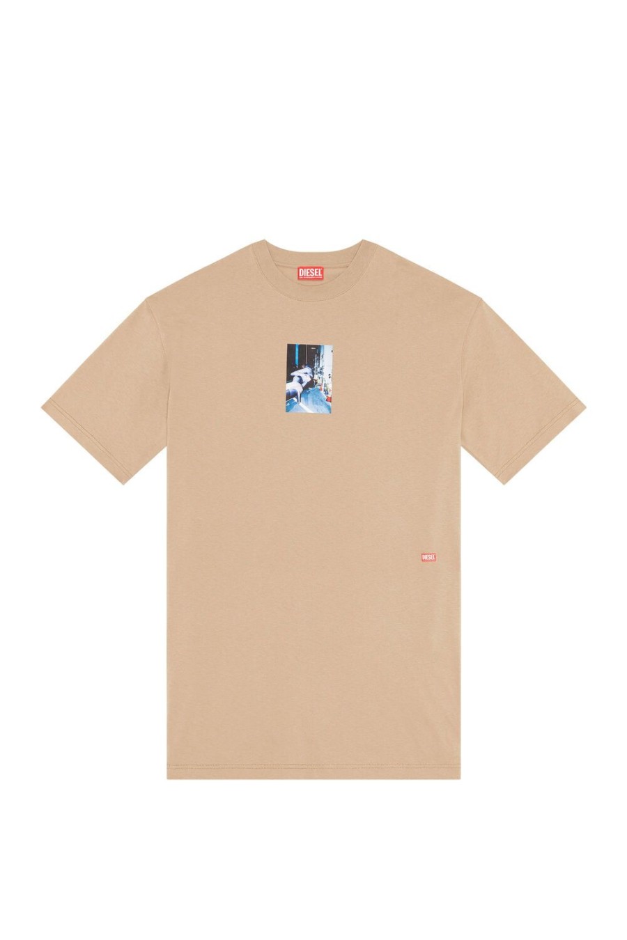 Men Diesel T-Shirts | T-Wash-L3 Beige