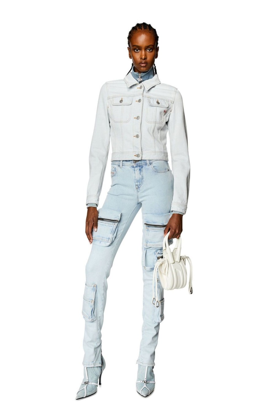 Women Diesel Jeans | Super Skinny Jeans 1984 Slandy-High 068Fu Light Blue