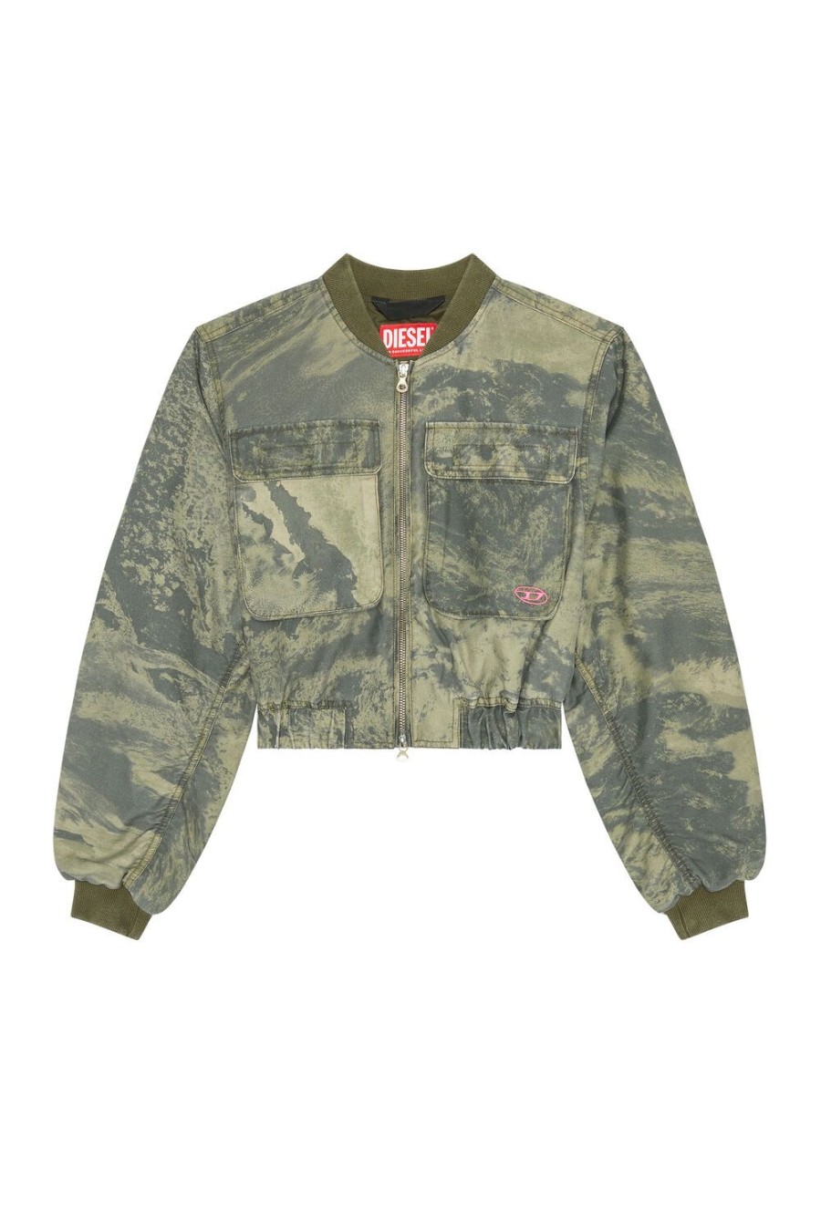 Women Diesel Outerwear And Jackets | G-Khlo-Cmf Military Green