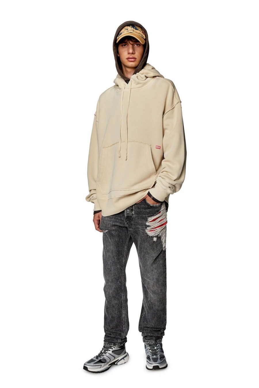 Men Diesel Sweaters | S-Macs-Hood-Rw Beige