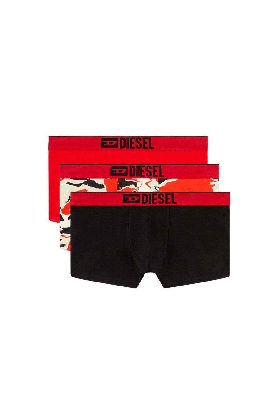 Men Diesel Underwear | Umbx-Damienthreepack Red/Black