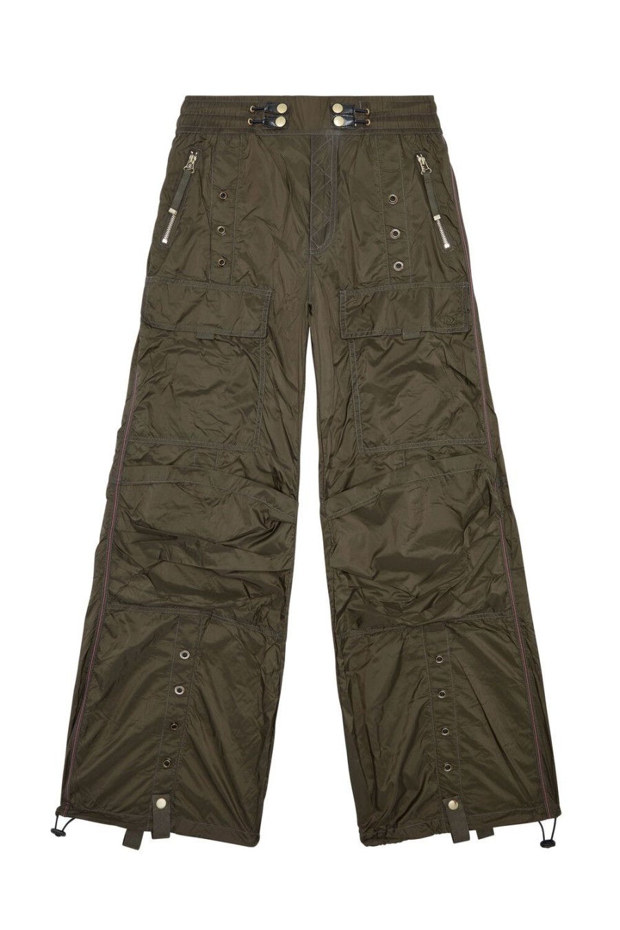 Women Diesel Trousers And Shorts | P-Lucrezia Military Green