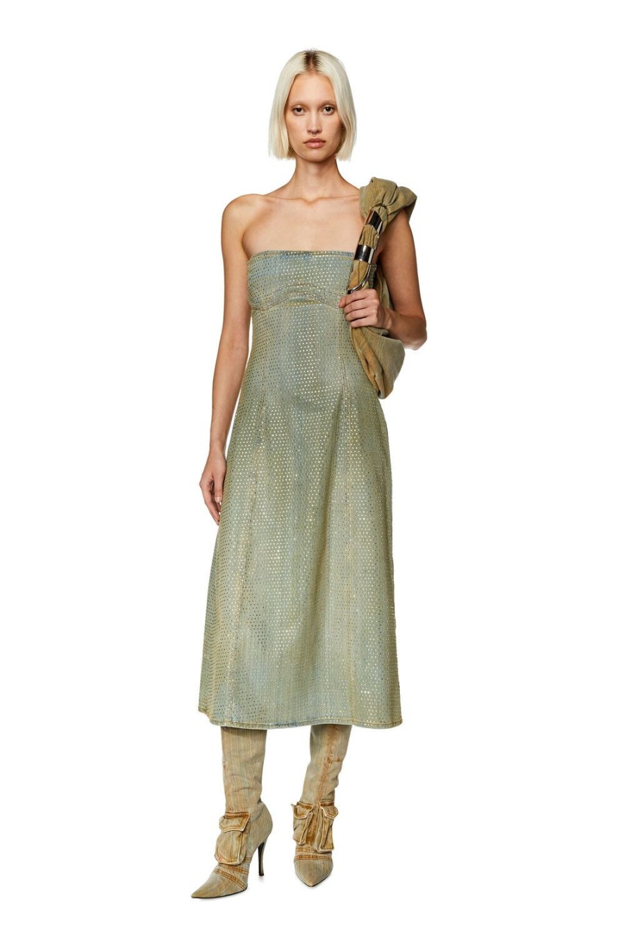 Women Diesel Dresses And Jumpsuits | D-Mary-Fsd Blue/Beige