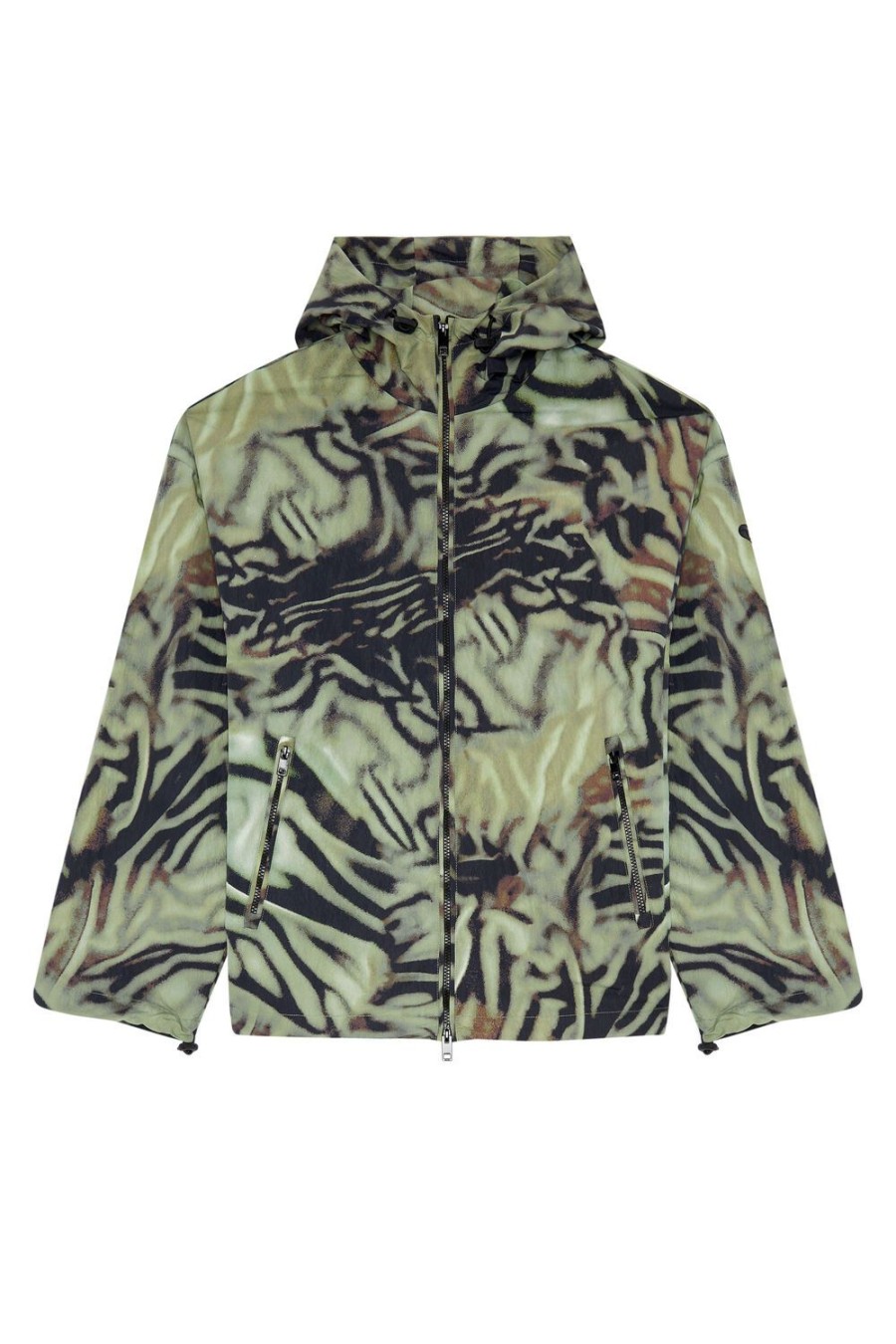 Men Diesel Outerwear And Jackets | J-Leopold-Zebra Military Green