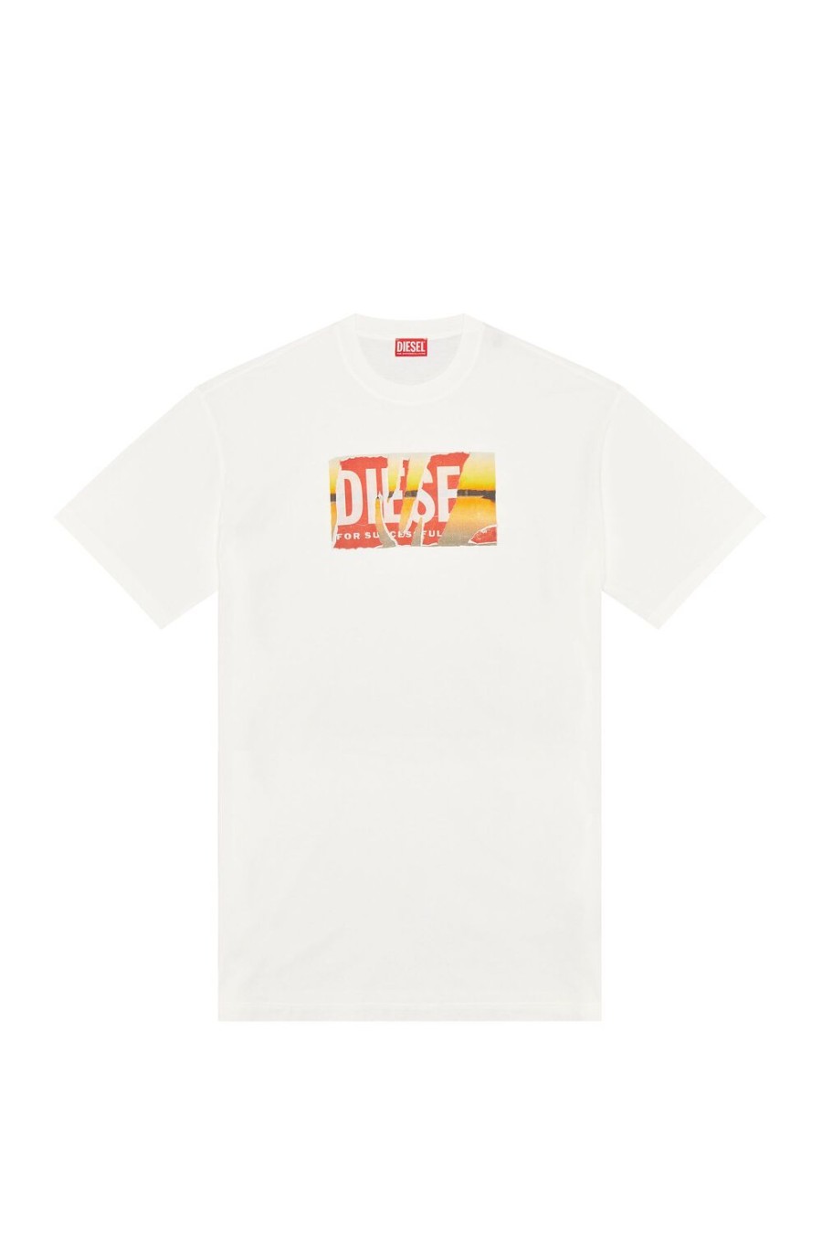 Men Diesel T-Shirts | T-Wash-Poff-L1 White