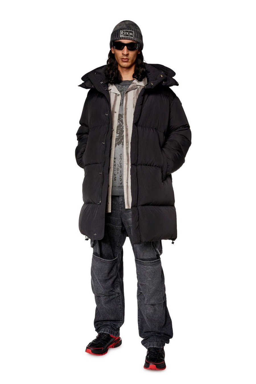 Men Diesel Outerwear And Jackets | W-Rolfys-Long Black