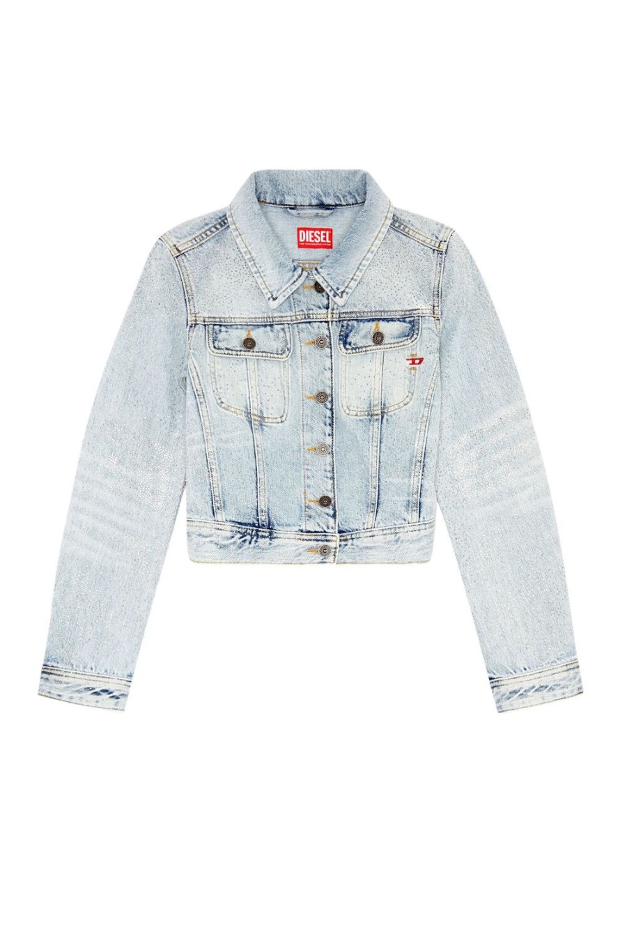 Women Diesel Outerwear And Jackets | De-Slimmy-S Light Blue