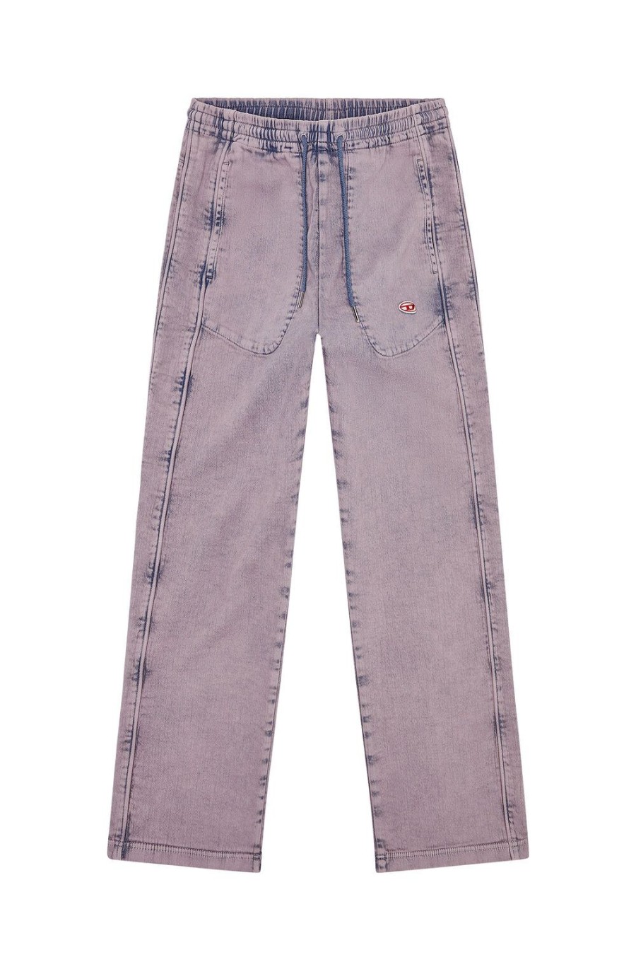 Women Diesel Jeans | Straight D-Martians Track Denim 09H04 Lilac