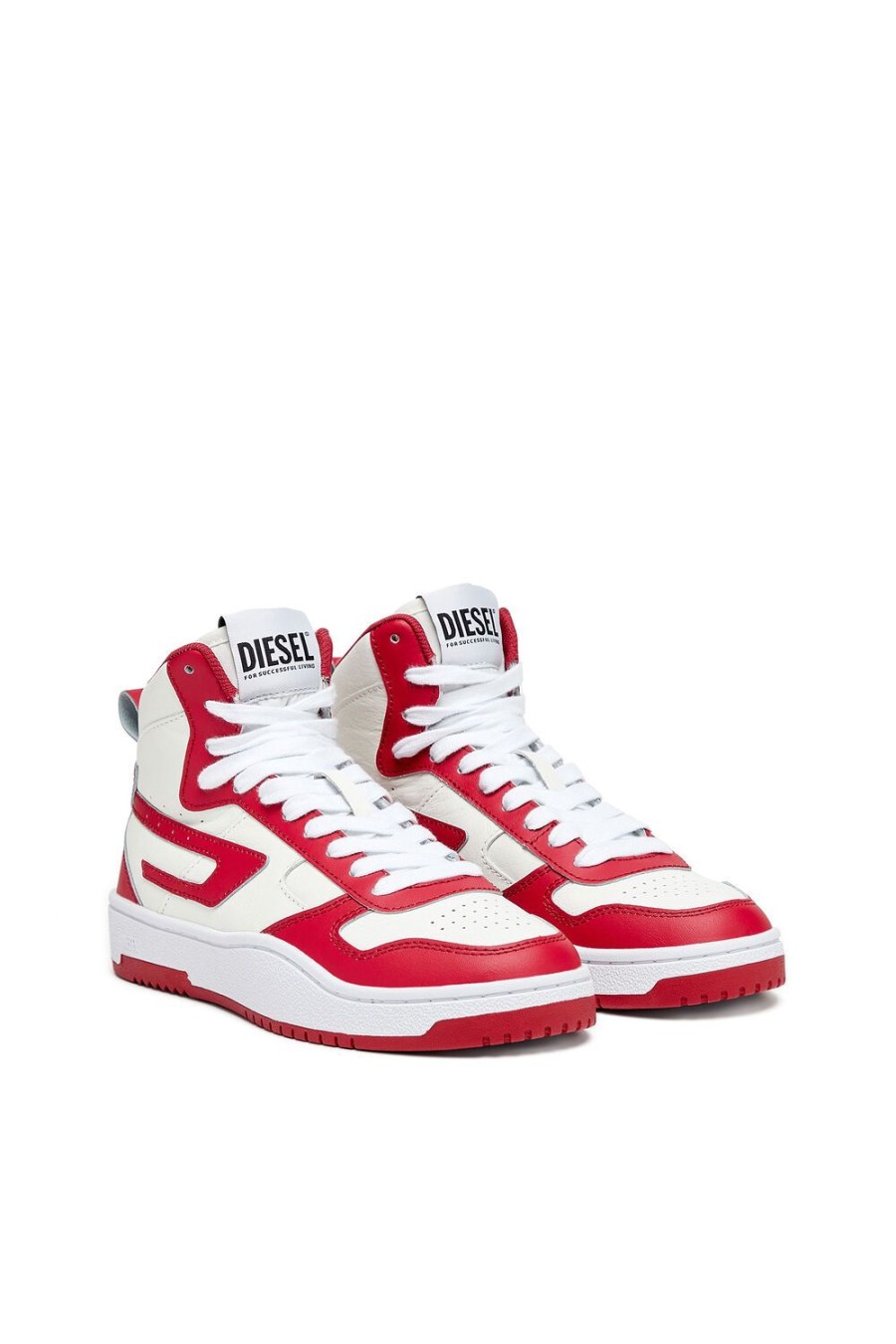 Women Diesel Sneakers | S-Ukiyo V2 Mid W White/Red