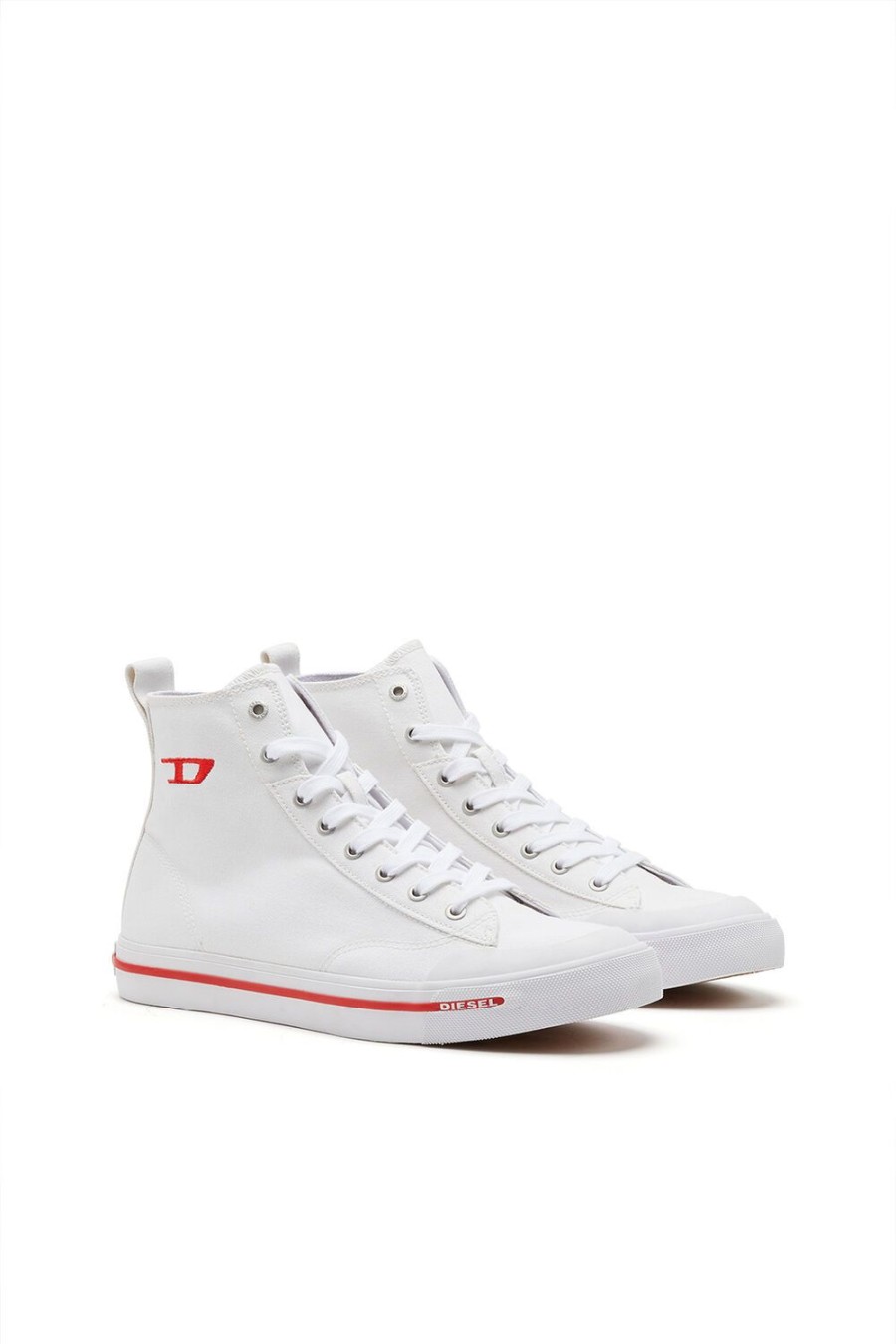 Men Diesel Sneakers | S-Athos Mid White/Red