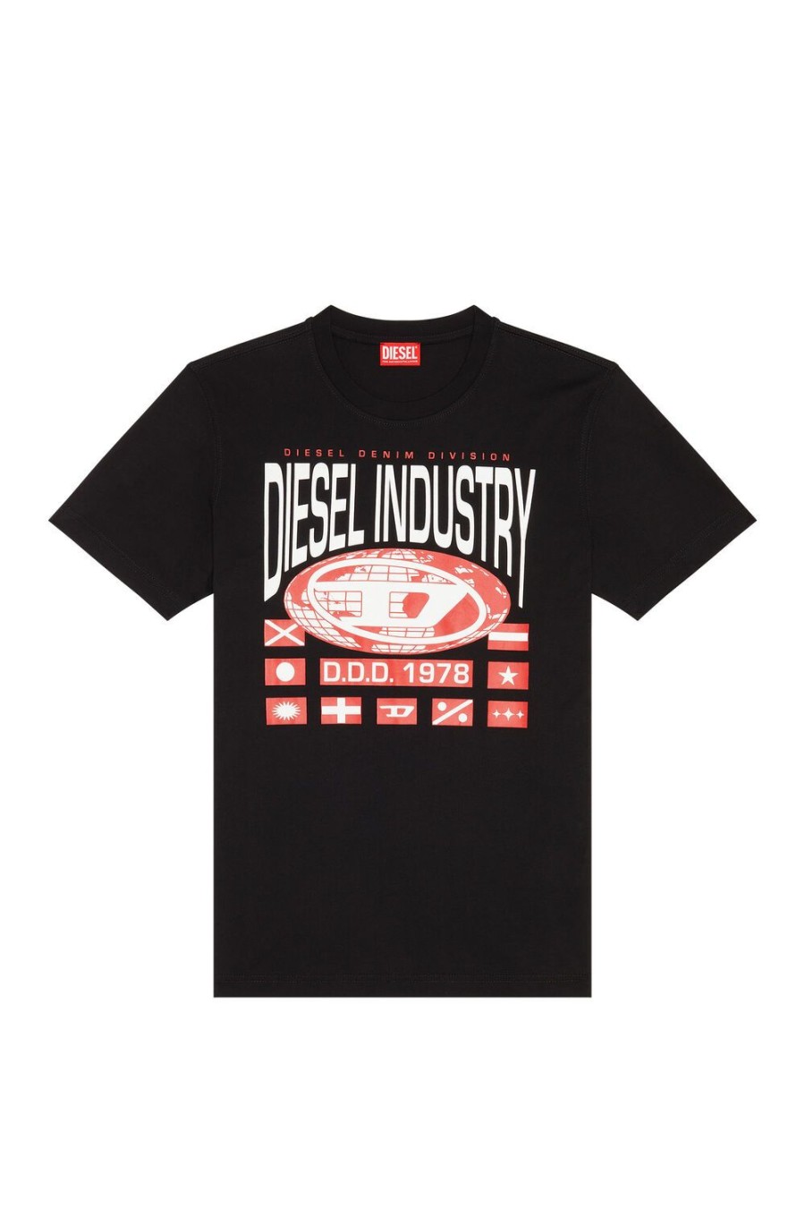 Men Diesel T-Shirts | T-Diegor-L8 Black