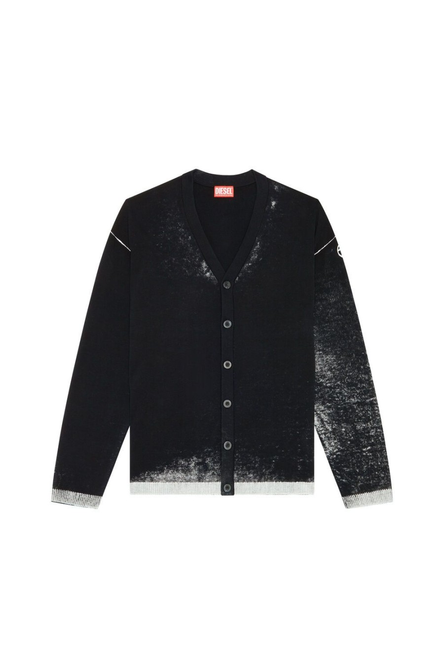 Men Diesel Knitwear | K-Larence-Cardigan-B Black