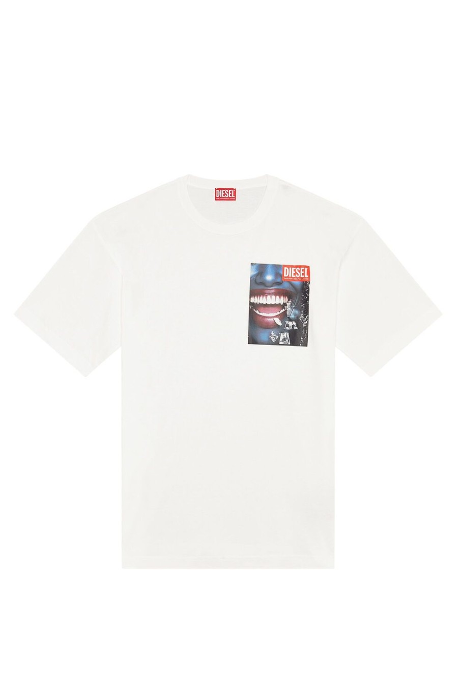 Men Diesel T-Shirts | T-Nabel-Face White